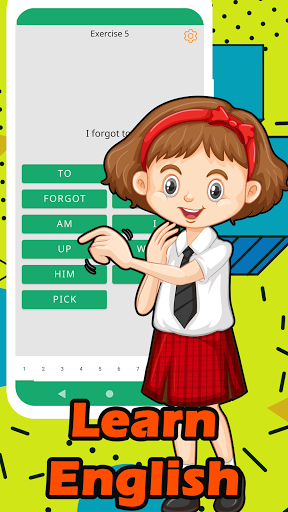 English verbs in sentences Screen 2