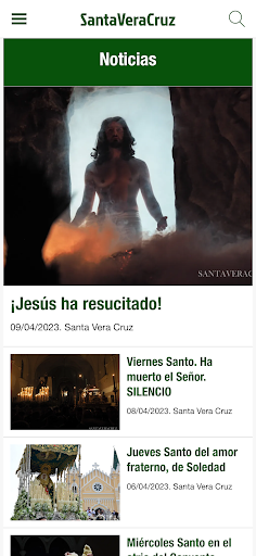 Android application SantaVeraCruz screenshort