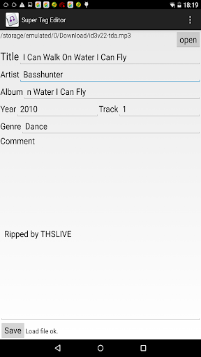 Super Tag Editor Screen 2