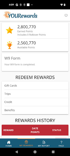 YBC YOURewards Screen 2