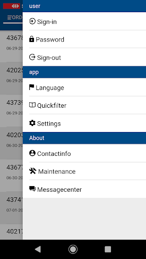Android application SBB Cargo International App screenshort