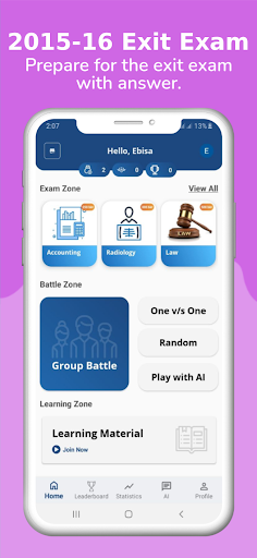Android application Exit Exam - Ethio Exit Exam screenshort