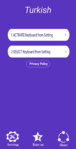 Turkish Keyboard Typing Screen 2