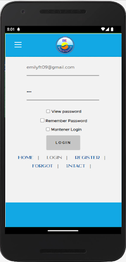 Android application BeBeachTennis screenshort
