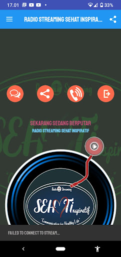 Android application Radio Streaming SEHAT Inspirat screenshort