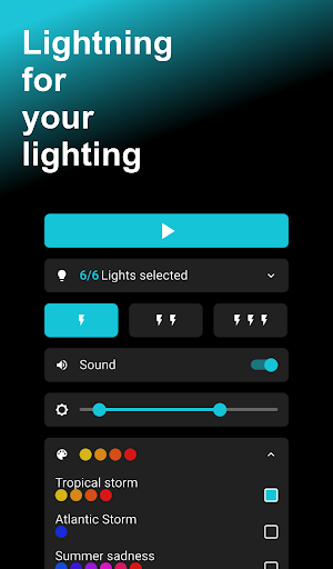 Android application Tradfri Thunder - Lightning screenshort