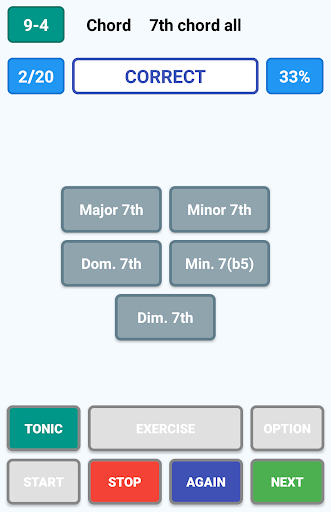 Relative Pitch Trainer Screen 2