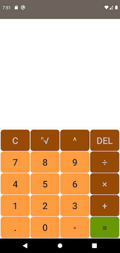 Android application Calculator screenshort