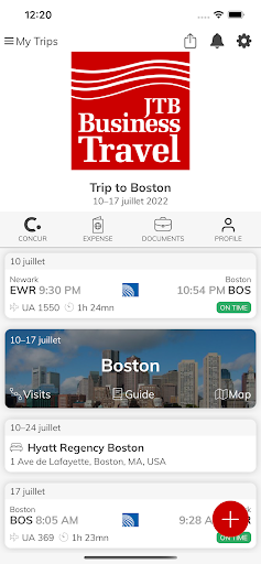 Android application IKOH by JTB Business Travel screenshort