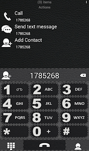Theme Black Leather RocketDial