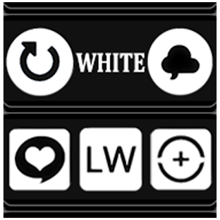 White and Black Icon Pack apk