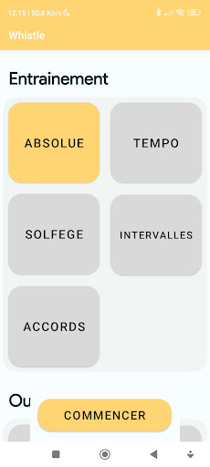 Android application Whistle. - Solfège & Outils screenshort