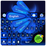 Glow Blue GO Keyboard Theme icon
