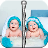 Baby twin zipper screen icon
