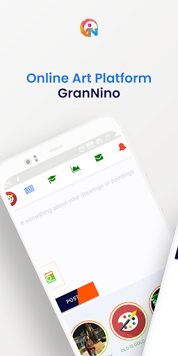 Android application Online Art Platform - GranNino screenshort