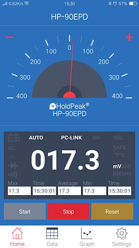 Android application INTELLIGENT MULTIMETER screenshort