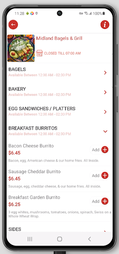 Midland Bagels & Grill Screen 3