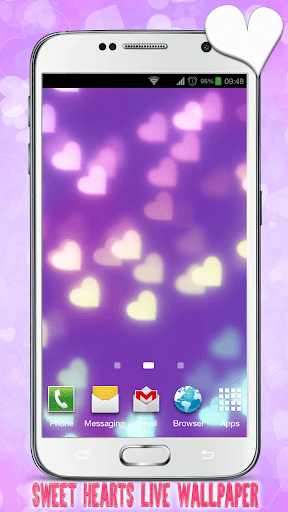 Sweet Hearts Live Wallpaper