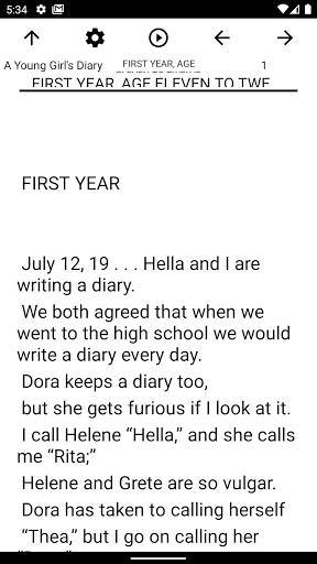 Book, A Young Girls Diary Screen 2