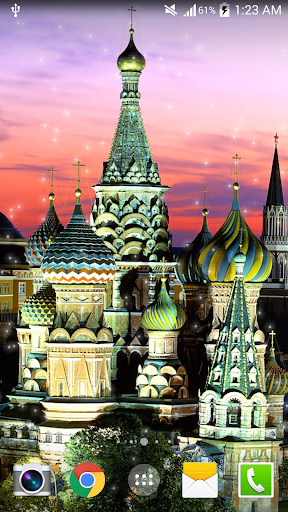 Android application Russia Night Live Wallpaper HD screenshort