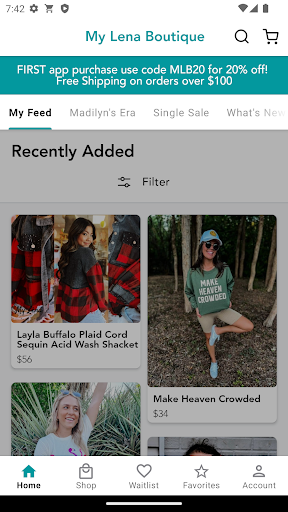 Screenshot of My Lena Boutique