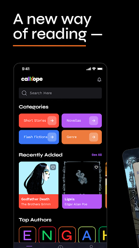 Android application Calliope Stories screenshort