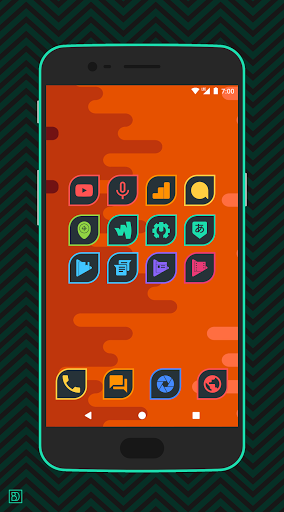 Android application Folium – leaf-shaped icons screenshort