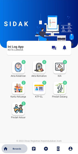 Android application SIDAK screenshort