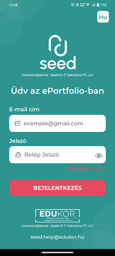 Android application Seed e-Learning Hungary screenshort