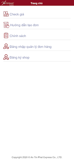 Android application AnTinPhat Khách hàng screenshort