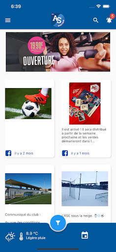 Android application AS Erstein screenshort