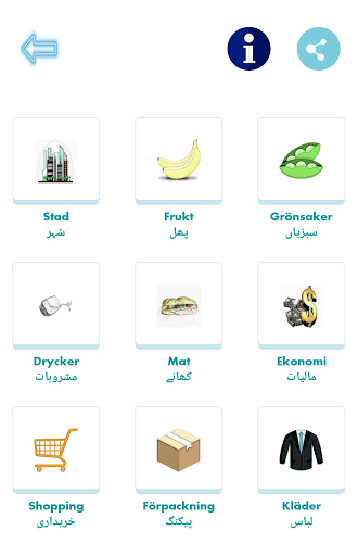 Android application Learn Swedish Language in Urdu screenshort