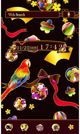 Android application Rainbow Japanesque Theme +HOME screenshort