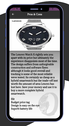 Lenovo Watch X Guide Screen 3