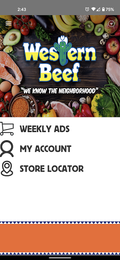 Android application Western Beef screenshort