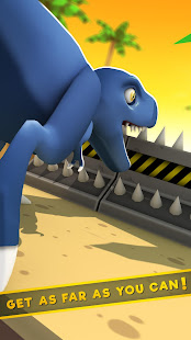 Jurassic Dino: Blue Raptor Trainer Race Game