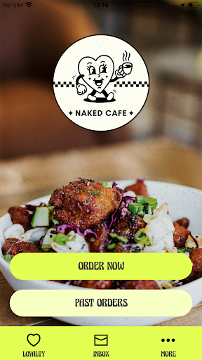 Android application Naked Cafe screenshort