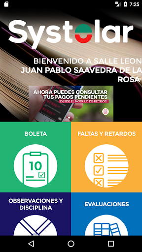 Android application Systudent screenshort