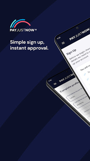Android application PayJustNow screenshort