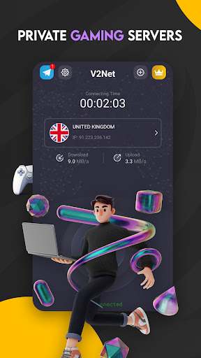 V2Net vpn : V2ray Fast, secure Screen 3