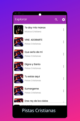 Pistas Cristianas para Cantar. Screen 3