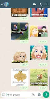 Lari Ada Wibu WAStickerApps