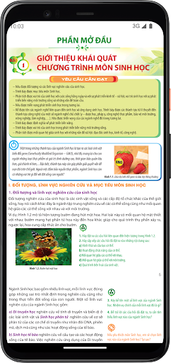 Android application Sinh học Lớp10 screenshort