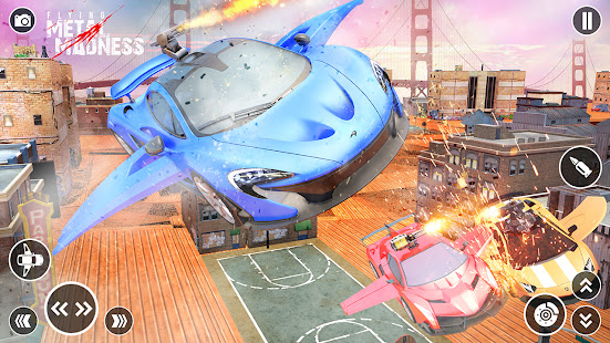 Flying Car Shooting Game: Modern Car Games 2021 3.5 Screenshots 4
