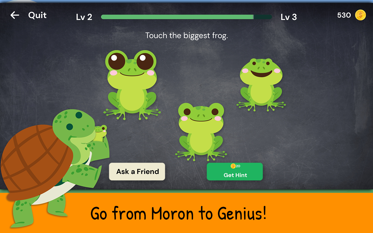 Android application The Moron Test: IQ Brain Games screenshort
