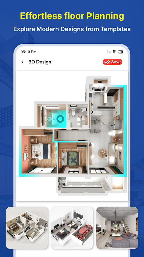 ハウス デザイン 3D - ホーム プランナーのおすすめ画像3