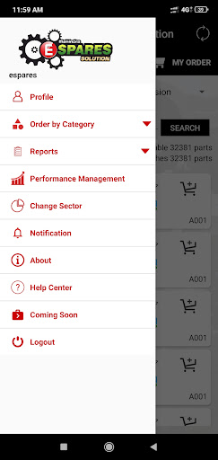 Mahindra eSpares Solution Screen 3