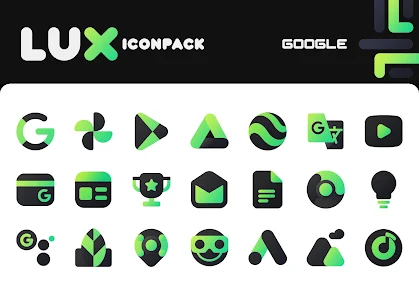 Green Icon Pack : LuX v2.5 [Patched]