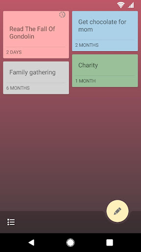 Android application Put Back: Lazy Reminder screenshort