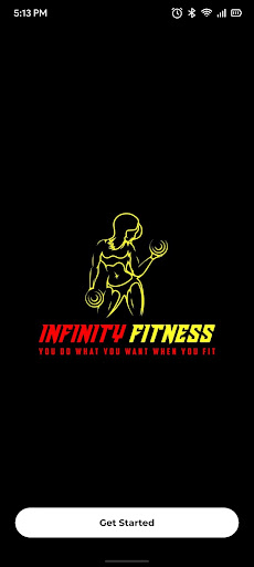 Android application Infinity 4 fitness screenshort